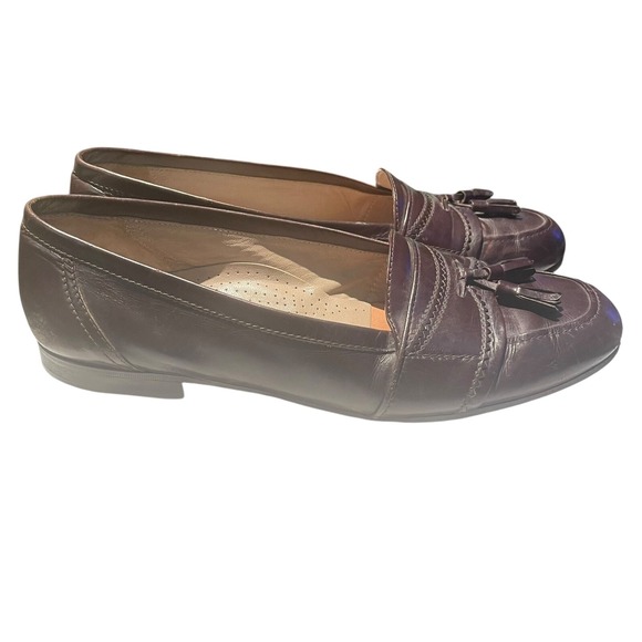 Bally MADE IN ITALY Loafers Brown LeatheR Comfortable Shoes‎ Mens 10.5M - Picture 1 of 10